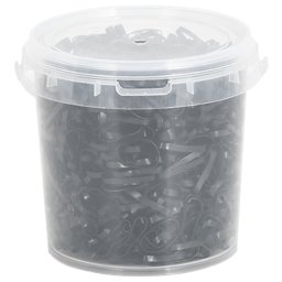 Benzi de împletit pentru cal 1500 buc. negru silicon GartenMobel Dekor