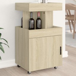 Carucior de bar, stejar sonoma, 50x41x89 cm, lemn prelucrat GartenMobel Dekor