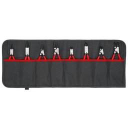 KNIPEX circlip pliers set 00 19 58 V01 (red/black, 8 pieces, straight/angled)