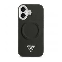 Husa Guess Triangle Logo MagSafe iPhone 17 Negru
