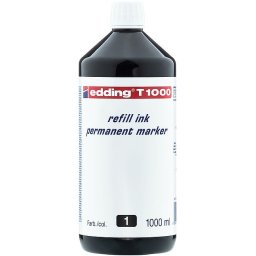 Tus de reumplere Edding T1000 pentru marker permanent, 1000 ml, negru