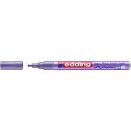 Marker permanent Edding 751 cu vopsea, corp metalic, varf rotund, 1-2 mm, violet metalic