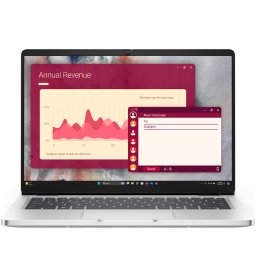 Notebook Pro 14 PC14250, Intel Core Ultra 5 235U, 14 inch, RAM 16GB, SSD 512GB, Intel Graphics, Windows 11 Pro, Platinum Silver
