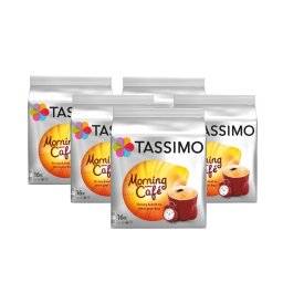Set 5 x Cutii Capsule cafea, Jacobs Tassimo Morning Cafe, 80 bauturi x 215 ml, 80 capsule