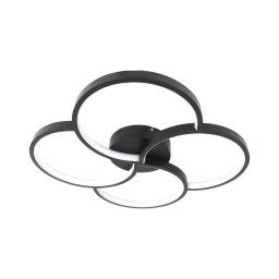 Brilagi - Plafonieră LED VELO, 42 W, 230 V, 4000 K, Ø 52 cm, negru