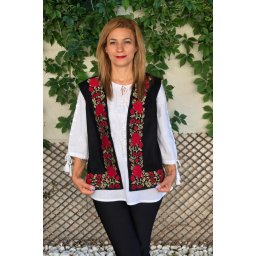 Vesta brodata cu model traditional Minodora 4