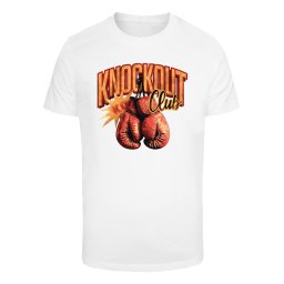 Mister Tee Tricou 'Knockout Club' portocaliu / roșu / negru / alb