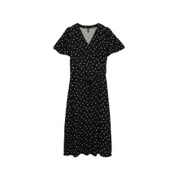 VERO MODA Rochie tip bluză 'VMALBA' negru / alb