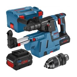 Bosch - GBH 18V-26F - Rotopercutor SDS-Plus cu 2 acumulatori si incarcator, Li-Ion, 18 V, 5.5 Ah, 2.6 J, mandrina interschimbabila, valiza speciala, accesorii