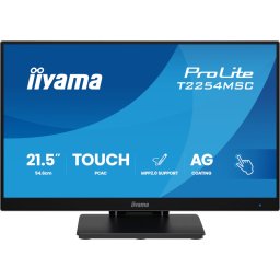 Monitor LED IIYAMA ProLite T2254MSC-B2AG, Touchscreen, 21.5'' Full HD, 4 ms, 60 Hz, Negru