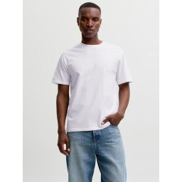 Jack & Jones Tricou basic barbati, Noos, Regular fit, Alb (SELECTATI MARIMEA: L)