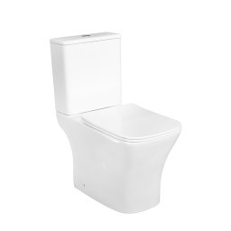 Toaleta compacta monobloc Leziter Nile, rimless, evacuare S-trap 250 mm, capac soft-close