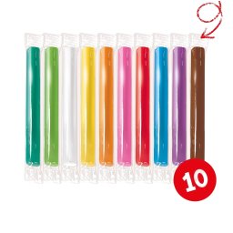 Plastilina non-toxica pentru copii, 10 culori, modelare usoara