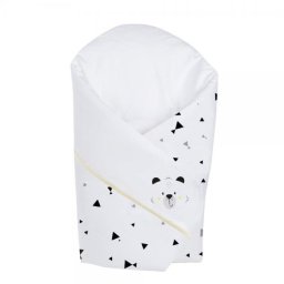 Patura de infasat pentru bebelusi Klups Happy Bear, 75x75 cm, bumbac