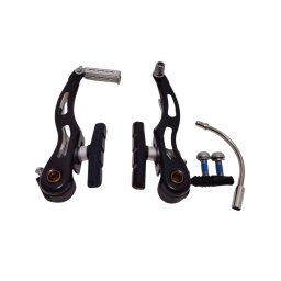 Frana spate pentru bicicleta HJ-6023S BK, aluminiu, 110x55 mm, negru