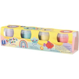 Plastilina non-toxica moale Kinder Soft Dough Curcubeu, 4 culori