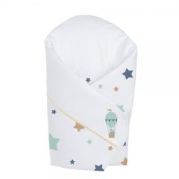 Paturica de infasat pentru bebelusi Klups Baloon, 75x75 cm, bumbac
