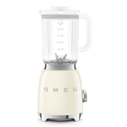 Blender Smeg BLF03CREU, 800 W, 1,5 l, 18 000 rpm, 4 programe, 4 viteze + Impusl, Otel inoxidabil, Crem