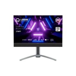 Monitor Mini LED Gaming LORGAR 27MP1 LRG-27MP1U160-GY, 27” UHD, 160Hz, 1ms, Milky Gray/ Black