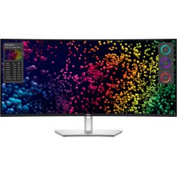 Monitor LED Curbat DELL UltraSharp U4025QW, 39.7'' UWUHD, 120Hz, 5 ms, Alb/Argintiu