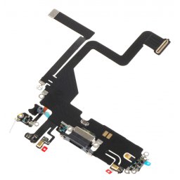 Banda cu Conector Incarcare - Microfon Apple iPhone 14 Pro, Negru