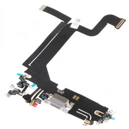 Banda cu Conector Incarcare - Microfon Apple iPhone 14 Pro Max, Argintiu