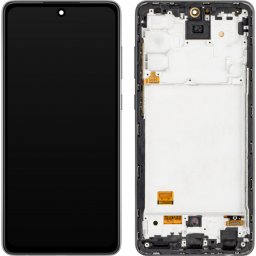 Display cu Touchscreen MP compatibil cu Samsung Galaxy A72 5G A726 / A72 A725, cu Rama, Versiune OLED, Negru