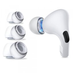 Dopuri Techsuit ET1 pentru Apple AirPods Pro Series, Marime XS / S / L, Albe