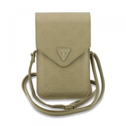 Geanta Universala pentru Telefon, Guess, Grained Peony Triangle, Bej