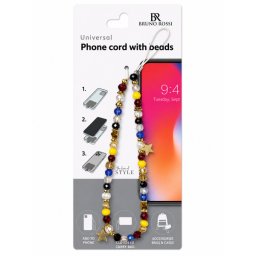 Snur Telefon cu Margele Bruno Rossi BT-22, Multicolor