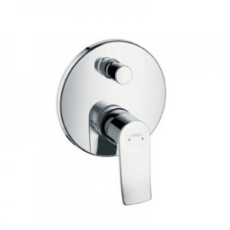 Baterie cada incastrata Hansgrohe gama Metris, crom