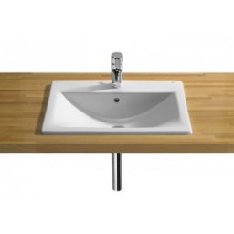 Lavoar alb incastrat cu sistem de fixare 55x42.5 cm Roca gama Diverta