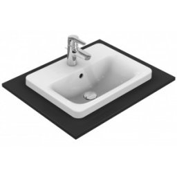 Lavoar Ideal Standard 58x42cm gama Connect, pentru incastrat in blat, cu orificiu baterie