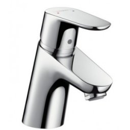 Baterie lavoar monocomanda Hansgrohe gama Focus 70, crom, ventil push-open