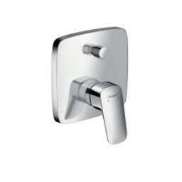 Baterie cada incastrata Hansgrohe gama Logis, crom