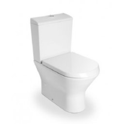 Vas WC compact portelan Roca fixare in pardoseala gama Nexo, BTW, alb