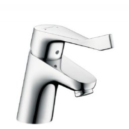 Baterie lavoar monocomanda Hansgrohe gama Focus 70, crom, maner foarte lung