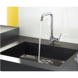 Baterie bucatarie monocomanda Hansgrohe gama Focus 260, otel inoxidabil