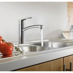 Baterie bucatarie Hansgrohe gama Focus 160, otel inoxidabil
