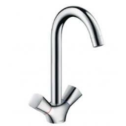 Baterie bucatarie 2 robineti Hansgrohe gama Logis, crom