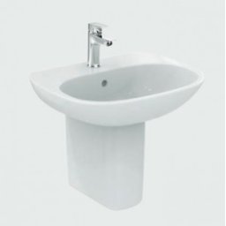 Lavoar Ideal Standard 55cm gama Tesi Light, alb, 1 orificiu baterie