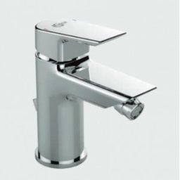 Baterie monocomanda bideu Ideal Standard gama Tesi, cu ventil, cu limitator debit 5l/min