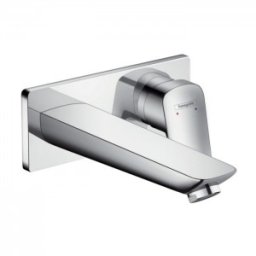 Baterie lavoar montare ingropata perete Hansgrohe gama Logis, crom