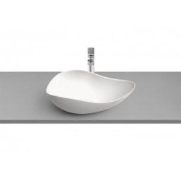 Lavoar Roca pe blat, model Ohtake, 540x375x185 mm, Matt White