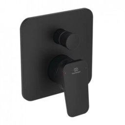 Baterie de cada incastrata Ideal Standard cu 2 functii model Ceraplan kit complet, negru mat