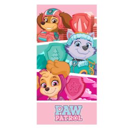 Prosop Plajă Copii PAW PATROL Microfibra 70x140cm - Roz