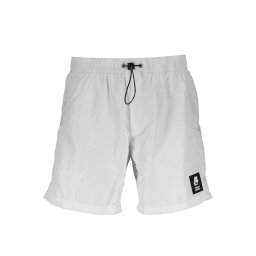 Pantaloni scurți de baie albi pentru bărbați KARL LAGERFELD