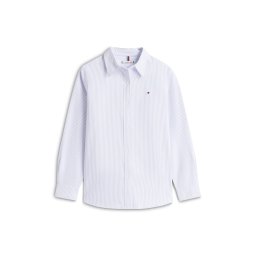 TOMMY HILFIGER Bluză albastru porumbel / alb
