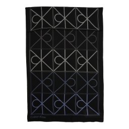 Calvin Klein Fular ecru / albastru violet / negru