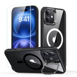 Husa ESR Apple iPhone 16 Classic Hybrid Kickstand with Screen Protector Negru